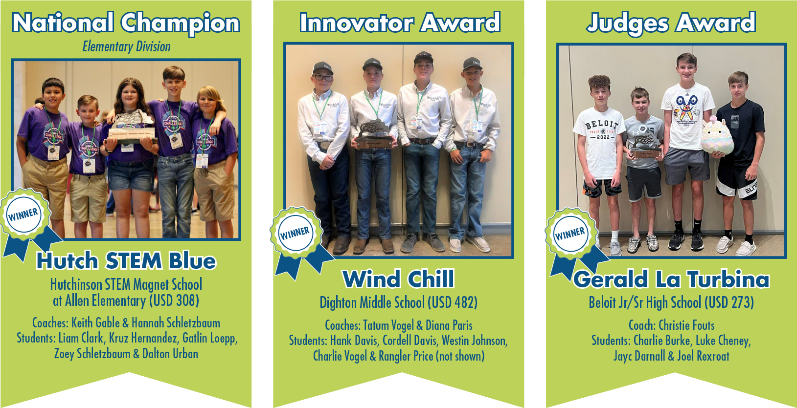 kidwind national champion from Kansas image